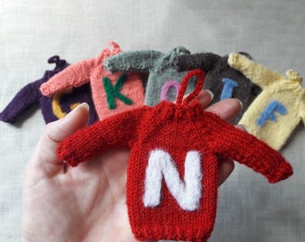 Personalized sweater ornament | Christmas tree decoration| Gift tag