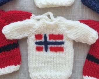 Norway Flag Ornament | Handmade decor