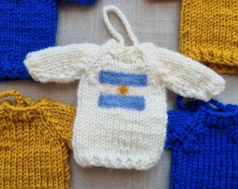 Argentine Flag Ornament | Handmade decor