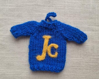 Personalized Sweater Ornament | Initial ornament |Christmas tree decoration