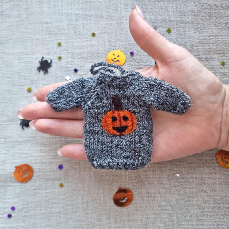 Halloween tree | Pumpkin decoration | Sweater pattern image 3