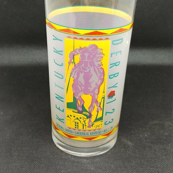 1997 Kentucky Derby Glass Derby 123