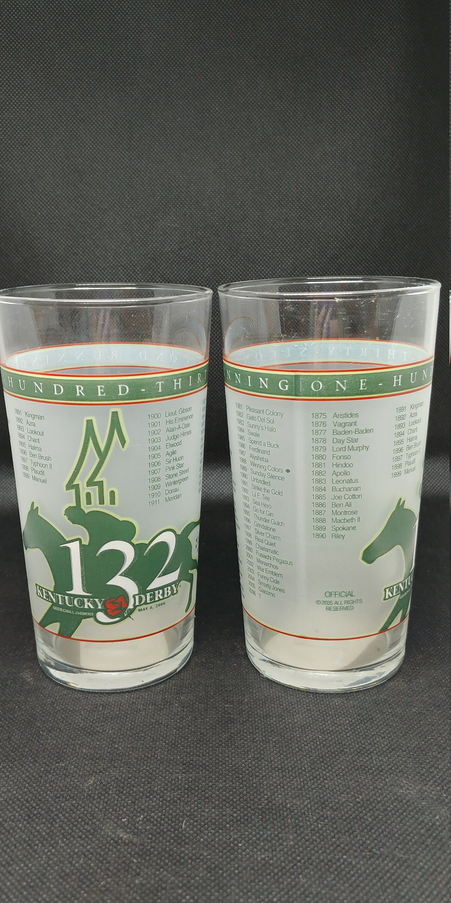 2006 Kentucky Derby Glass Derby 132 Etsy