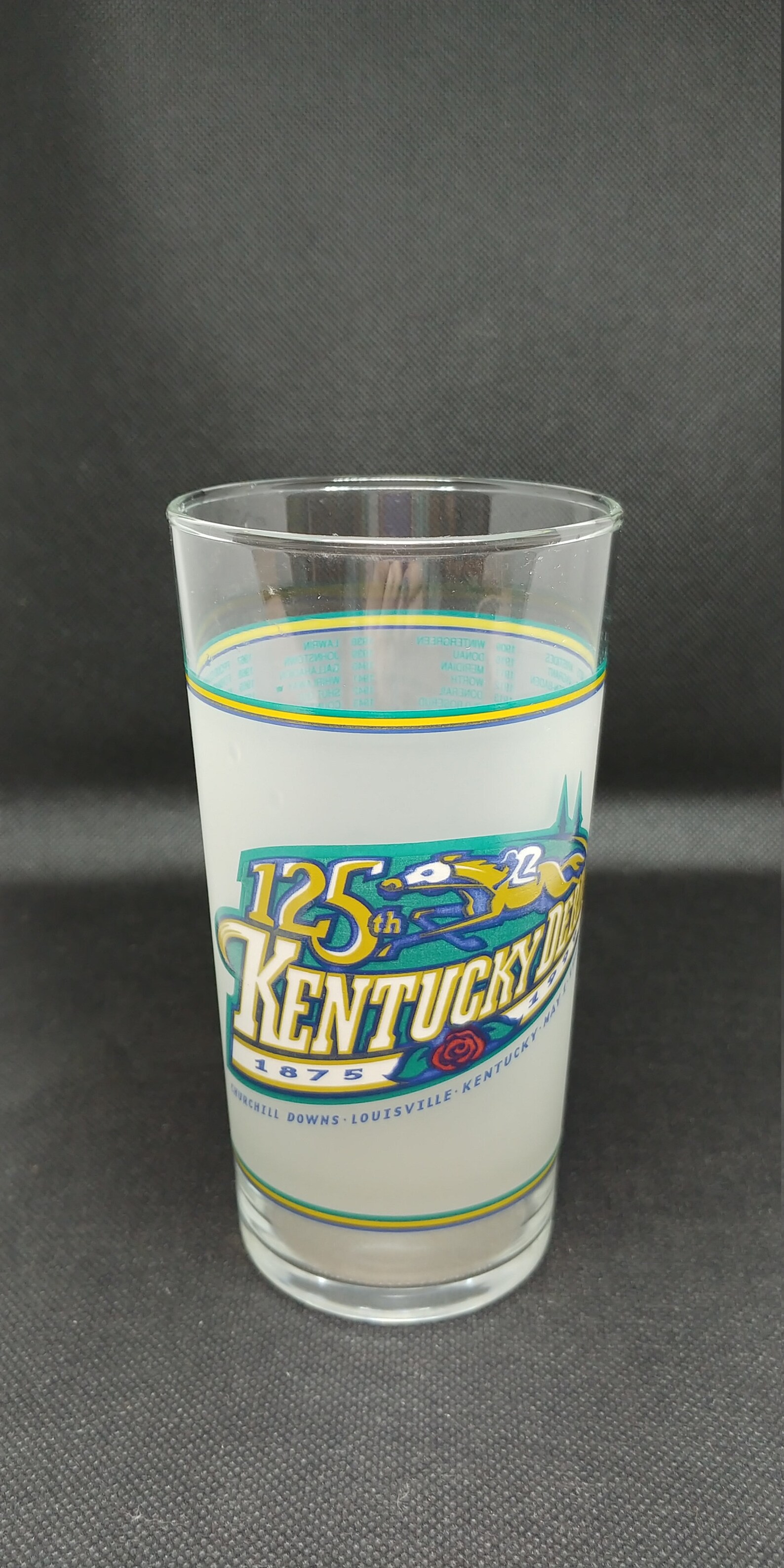 1999 Kentucky Derby Glass Derby 125 Etsy