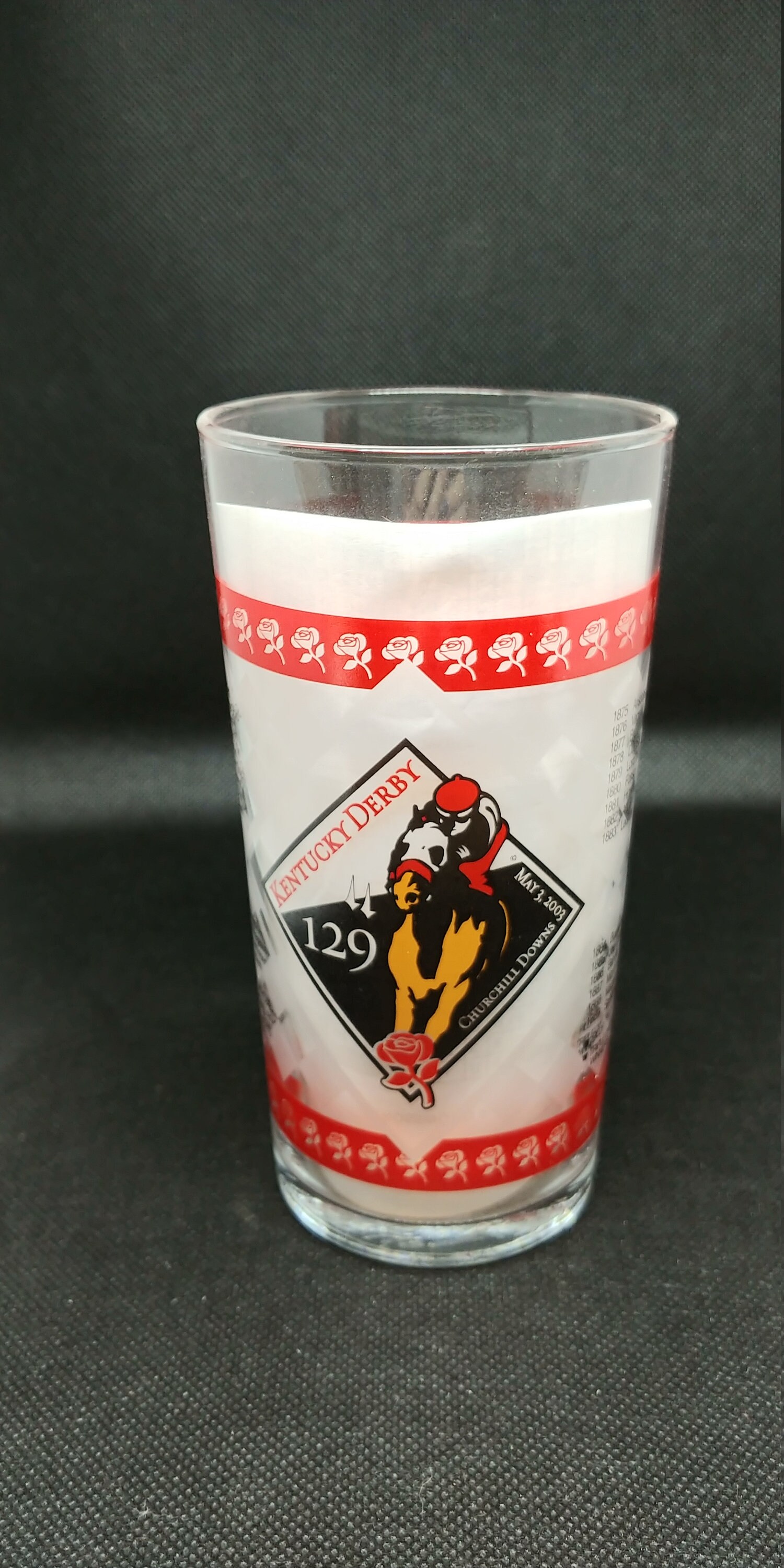 2003 Kentucky Derby Glass Derby 129 Etsy UK