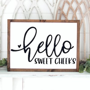 Hallo süße Wangen SVG - Silhouette Datei - Cricut SVG - Cricut Datei - Cricut Download - SVG-Datei für Cricut - Bad SVG - Bad Zeichen