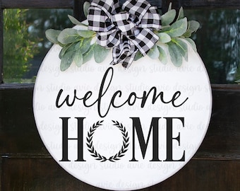 welcome svg, welcome home svg, welcome sign svg, farmhouse sign svg, welcome to our home svg, svg file for cricut, digital download