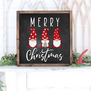 Merry Christmas Gnome Svg, Christmas Svg, Christmas Welcome Sign Svg, Door Hanger Svg, Round Sign Svg, farmhouse christmas, gnome svg,