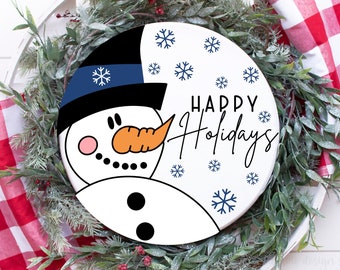 Boas Festas svg, boneco de neve svg, sinal de inverno svg, sinal de natal svg, cabide de porta svg, natal svg, casa de fazenda natal, casa de fazenda svg