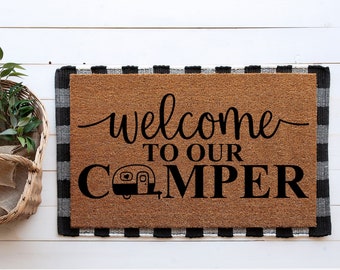Welcome to camper svg | Camping Sign Svg | Camping Svg | Trailer Svg | Summer Svg | RV Svg | Camper svg | Camper svg file | Happy Camper svg