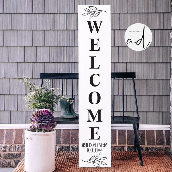 welcome svg, vertical sign svg, welcome sign svg, porch sign svg, farmhouse sign svg, front porch sign svg, door sign svg, popular svg