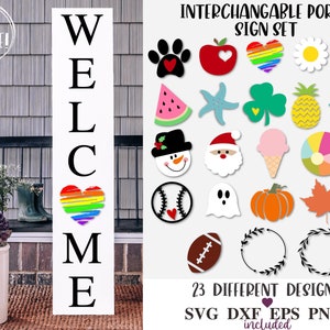 Bienvenue signe svg, porche plus maigre svg, porche signe svg, bienvenue svg, ferme signe svg, debout porche signe svg, fichiers svg pour cricut, dxf