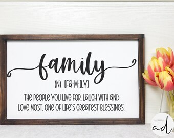 family svg, family sign svg, farmhouse sign svg, farmhouse svg, rustic farmhouse svg, family svg sayings, family quote, house svg, dxf, png