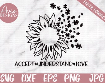 Free Free Sunflower Autism Svg 347 SVG PNG EPS DXF File