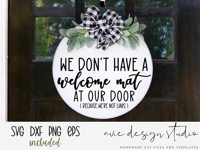 Mat Svg funny Svg Door Hanger Svg Etsy