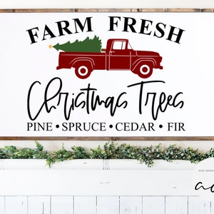 Farm Fresh Christmas Trees svg | Christmas Truck Svg| Farmhouse Christmas Svg | Christmas Sign svg | Merry Christmas Svg | Christmas svg