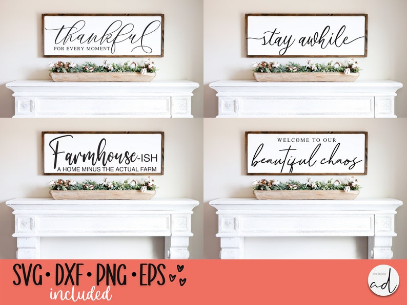 Farmhouse Sign Svg Bundle. Farmhouse Quotes Svg Bundle, Family Quote ...