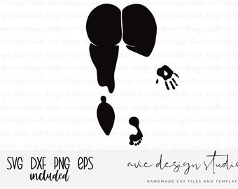 Body Painting Cut File - body paint cut File -  svg png jpeg eps dxf - Instant Downloads - Cricut cut files