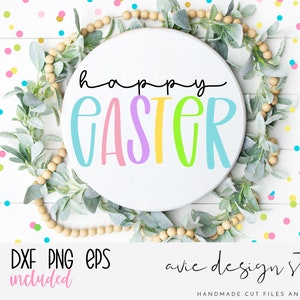 Happy Easter svg, hello easter svg, easter svg, spring svg, door hanger svg, welcome svg, farmhouse sign svg, svg files for cricut, dxf,png