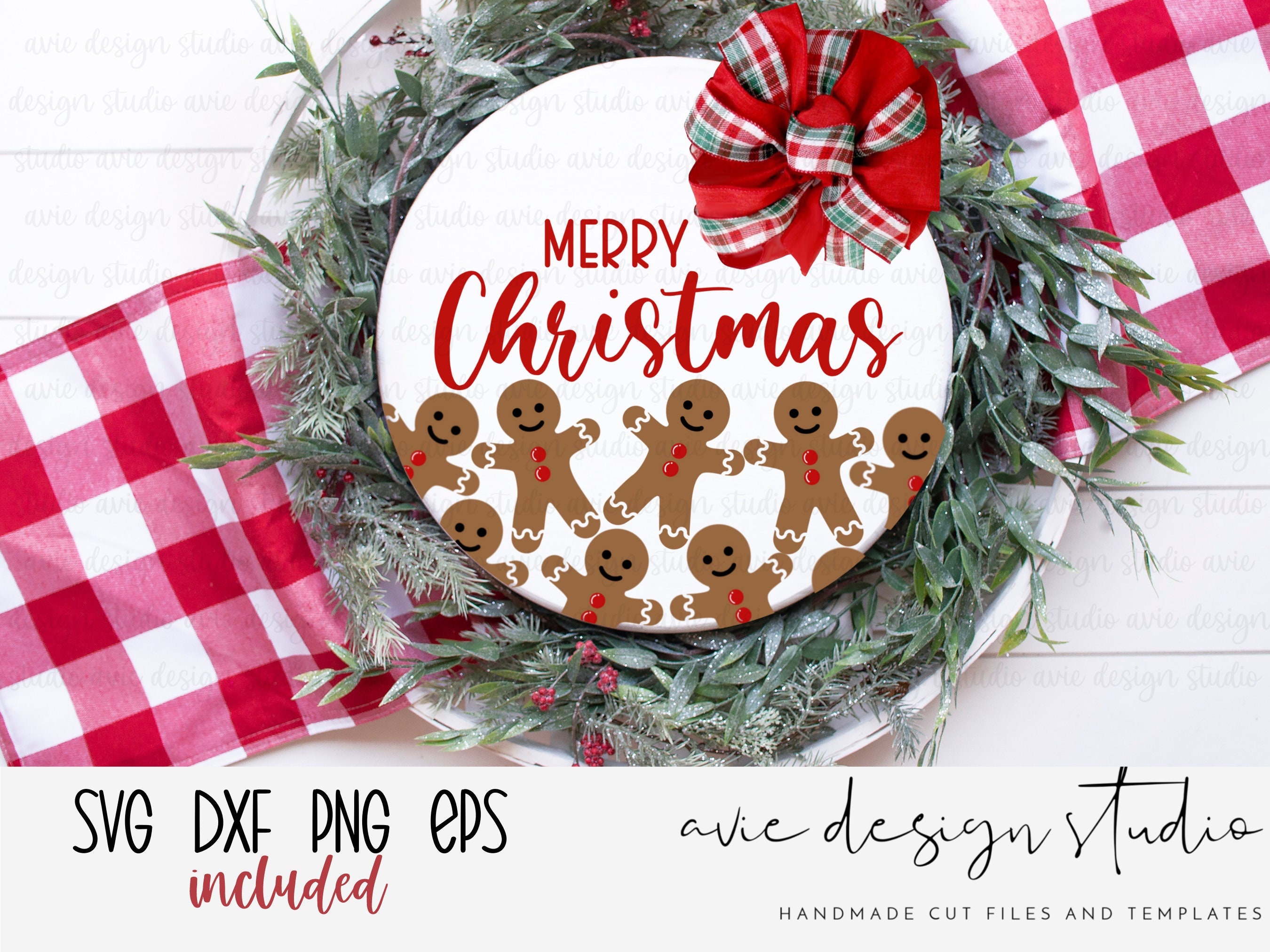 Gingerbread Door Hanger SVG, Gingerbread SVG, Christmas Sign Design ...