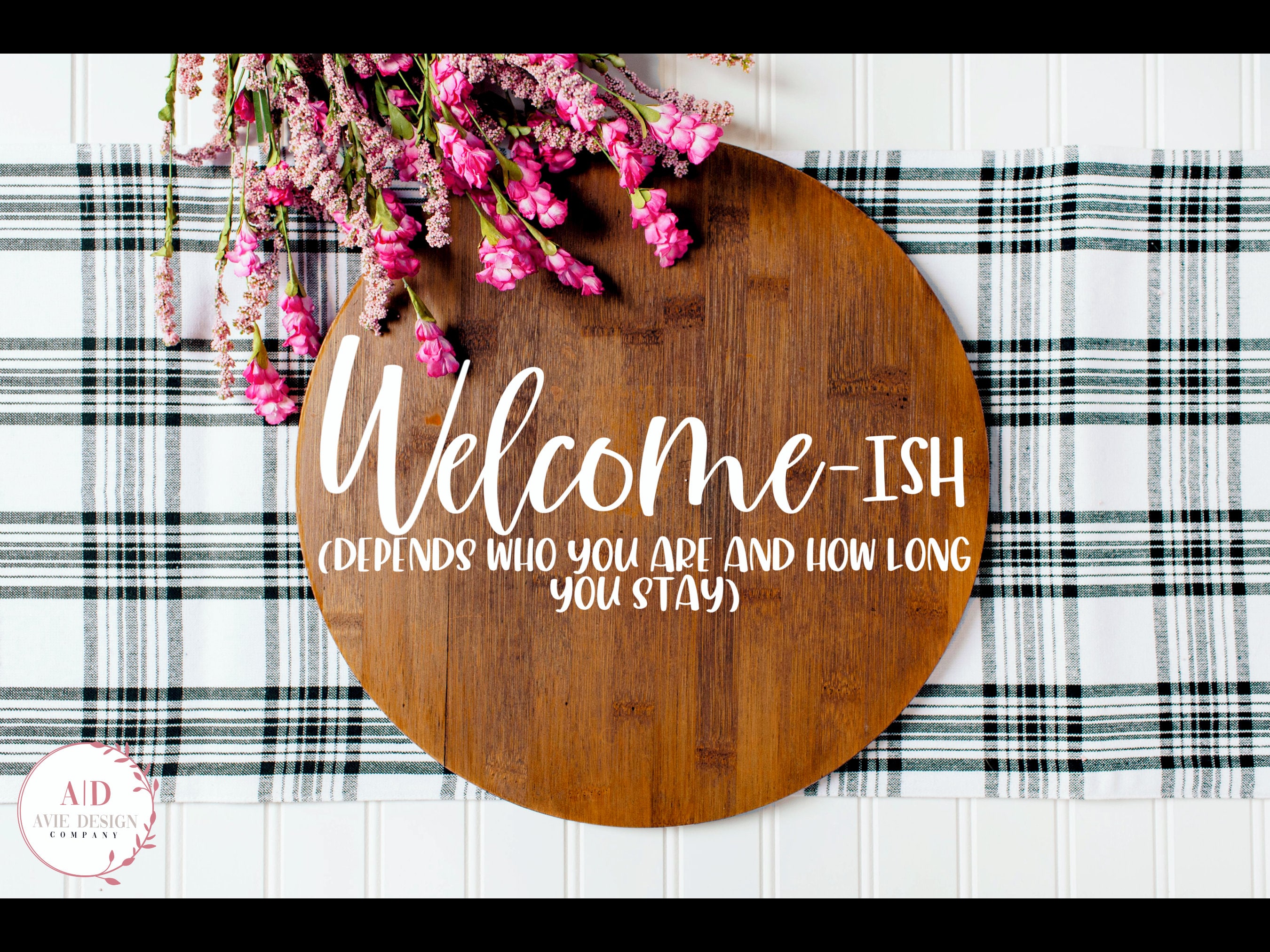 Welcome-ish SVG Farmhouse Welcome Sign Front Door Decor - Etsy