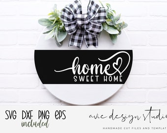 Home sweet Home svg, home svg quote, farmhouse sign svg, home svg file,Welcome sign svg, Farmhouse Round Sign svg, svg files for cricut