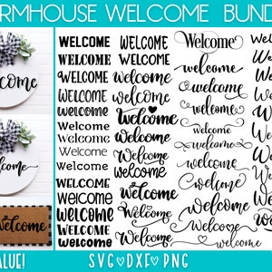 Welcome svg bundle | Farmhouse Sign svg | Welcome svg | Farmhouse Welcome Sign SVG | Welcome Sign svg | Welcome Cut File