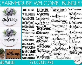 Welcome svg bundle | Farmhouse Sign svg | Welcome svg | Farmhouse Welcome Sign SVG | Welcome Sign svg | Welcome Cut File