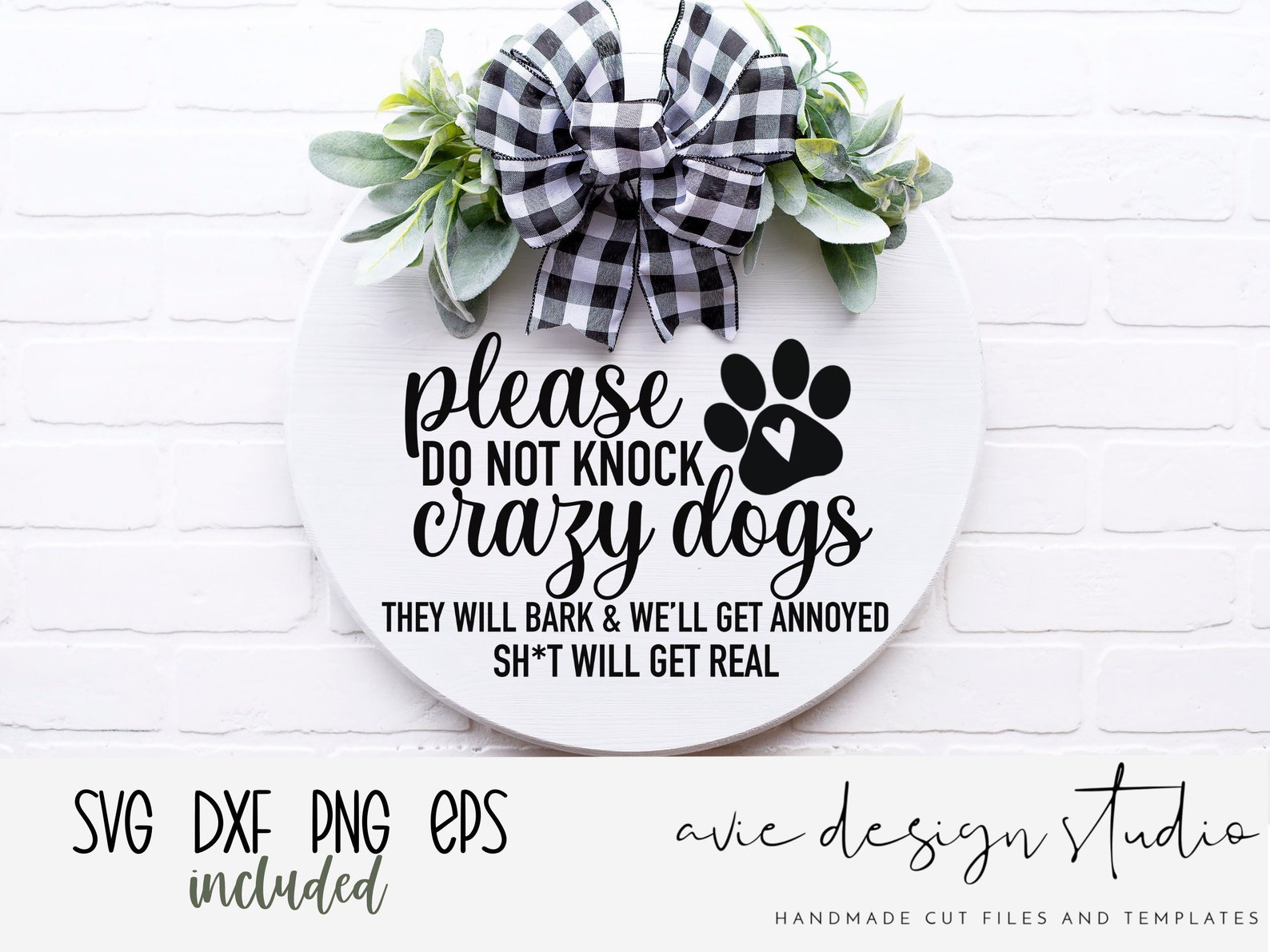 Please Do Not Knock Svg Dog Svg Funny Sign Svg Farmhouse - Etsy UK
