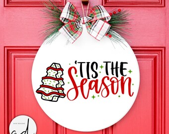 Tis the season SVG | Christmas Cake svg | Christmas Sign svg | Merry Christmas svg | Farmhouse Sign svg