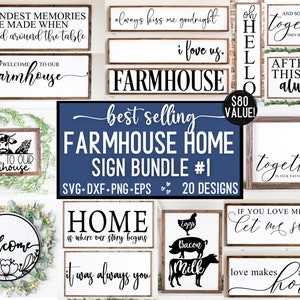 Farmhouse svg bundle | Farmhouse Sign Svg |Farmhouse SVG Bundle | Family Quotes Svg | Farmhouse Style Wall Art | Farmhouse Svg