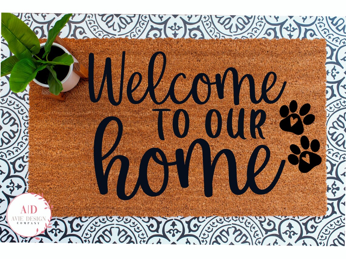 Welcome to Our Home Svg, Farmhouse Svg, Doormat Svg, Door Mat Svg, Png ...