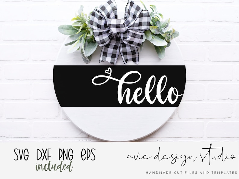 Hello Svg Hello Sign Svg Welcome Sign Svg Farmhouse - Etsy