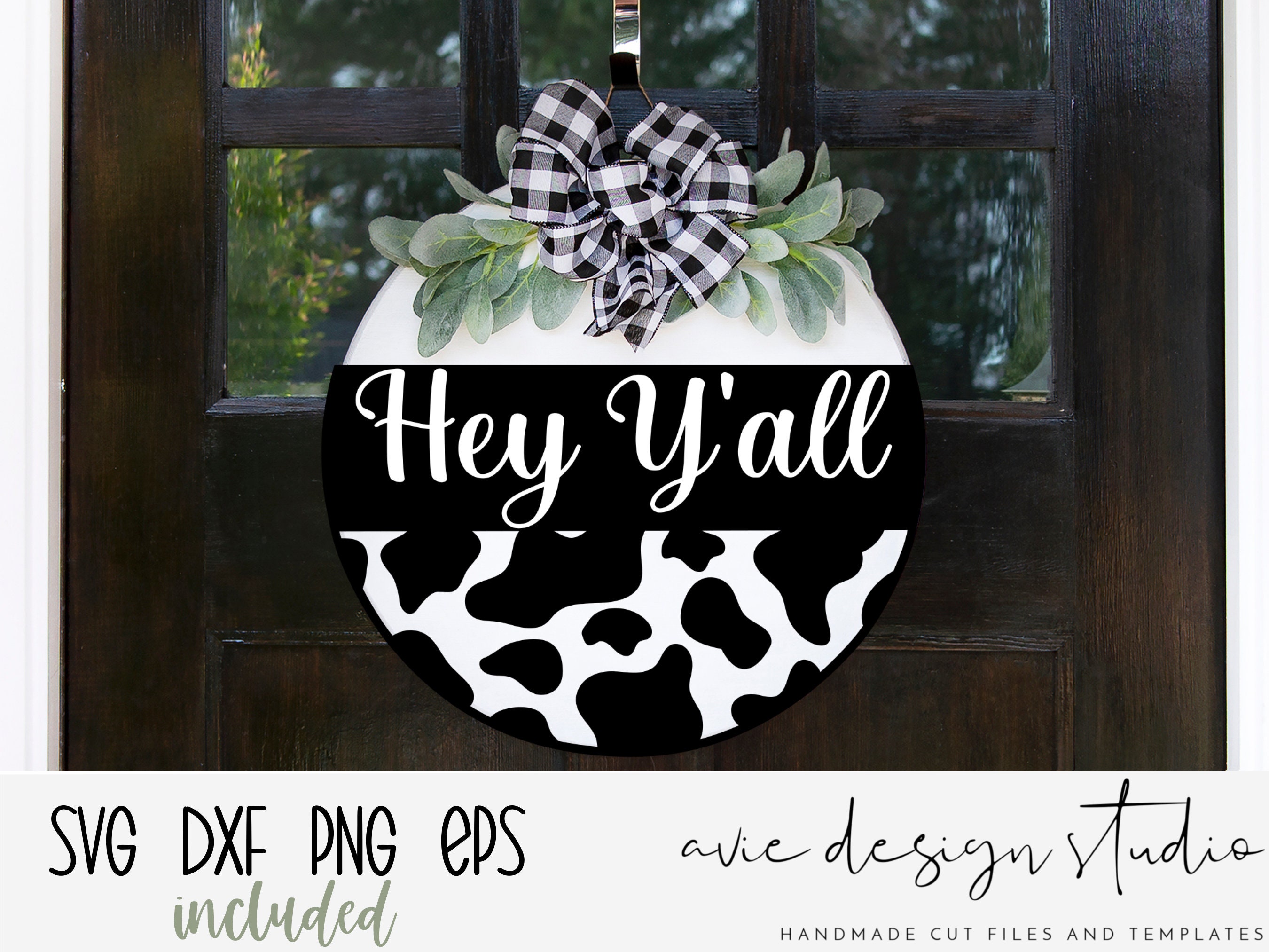 Cow Print Svg Bundle | Cow Svg | Cow Farmhouse Svg | Door Hanger Svg ...