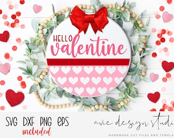 Happy Valentines Day svg, valentines sign svg, farmhouse valentine svg, farmhouse svg, door hanger svg, valentine svg, hello valentine svg