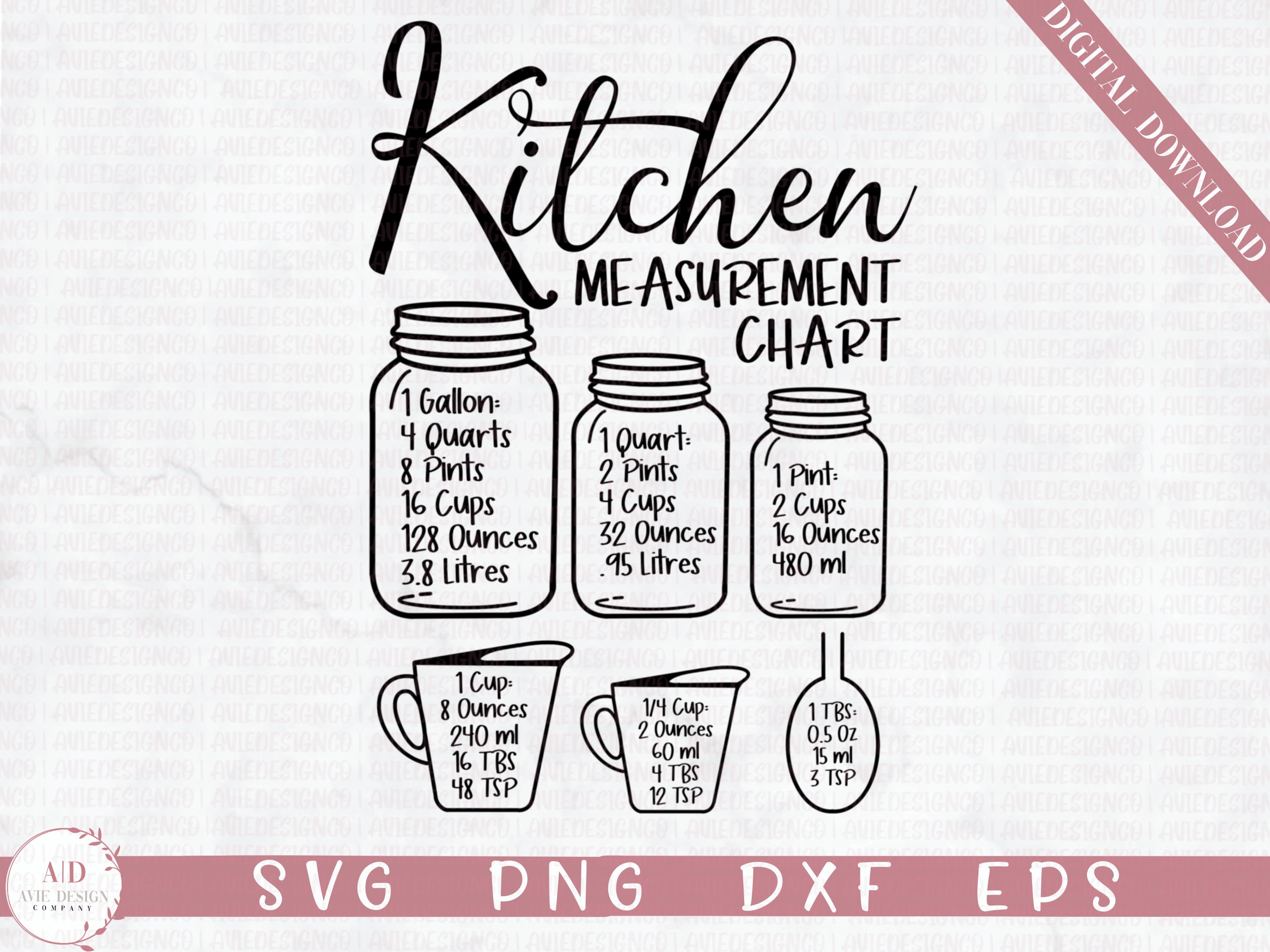 kitchen-conversions-chart-svg-measurement-chart-svg-etsy-australia