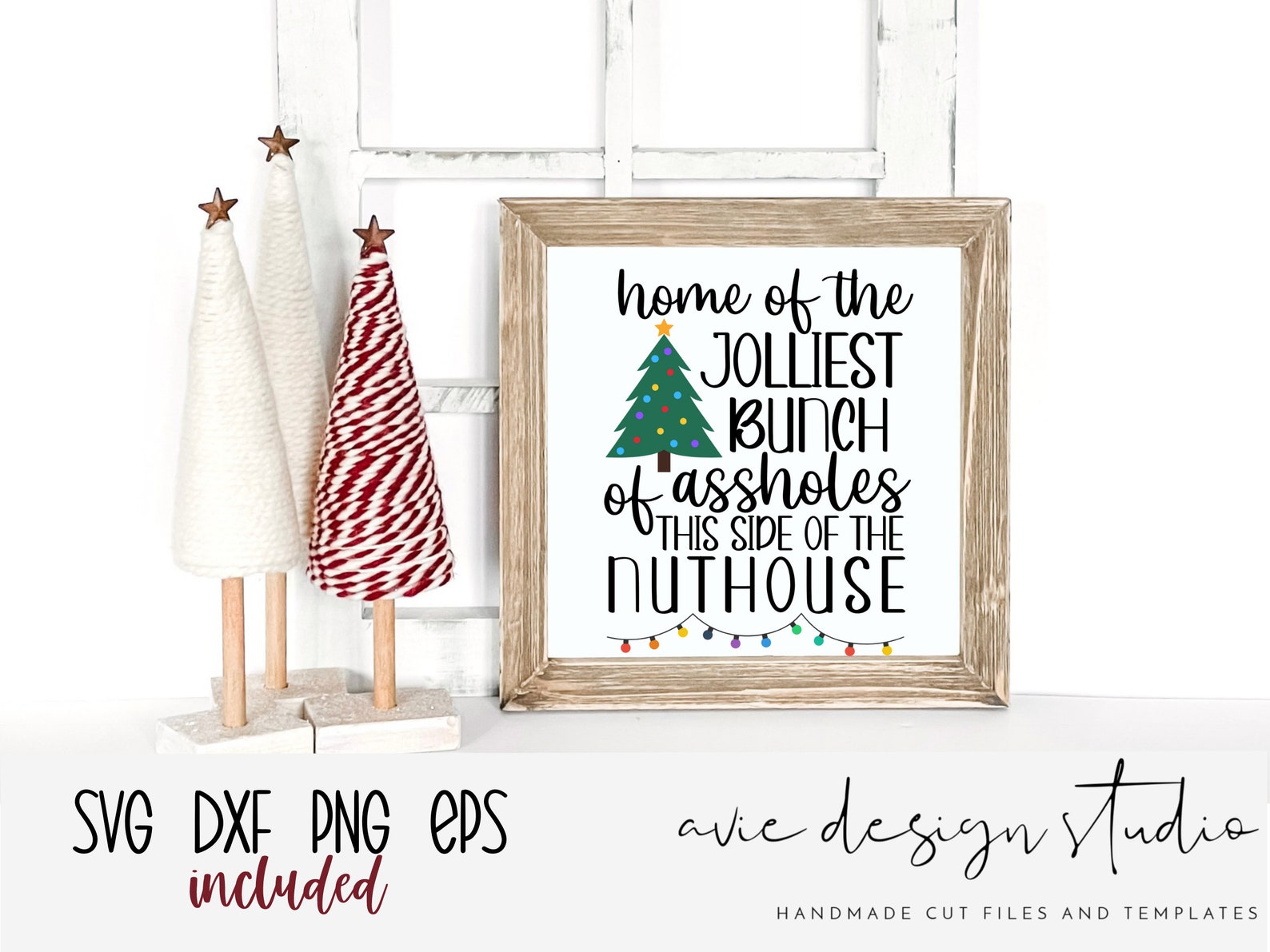 Home to the Jolliest Bunch SVG Holiday Svg Christmas  Etsy