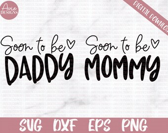 Daddy and Mommy Est. 2021 Svg, Daddy Est 2021 Svg, Mommy Est 2021 Svg, Daddy and Mommy Svg, Svg Files, Files for Cricut