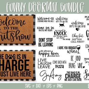 Lustiges Türmattenpaket | Lustige Türmatte svg | Türmatte Bündel | Türmatte SVG Bundle | Türmatte svg | DXF Datei | beliebtes | willkommen svg