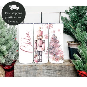 Personalisierter Weihnachtsnussknackerbecher, Nussknackerpuppenbecher, Nussknackergeschenk, Weihnachtsgeschenke für Mädchen
