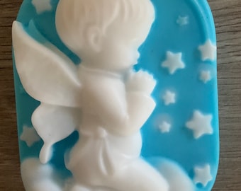 12- Baptism Soaps, Praying Angel Soap, Baby Shower Gift, Decorative Soap, First Communion Soap Gift, Personalized Handmade Soap