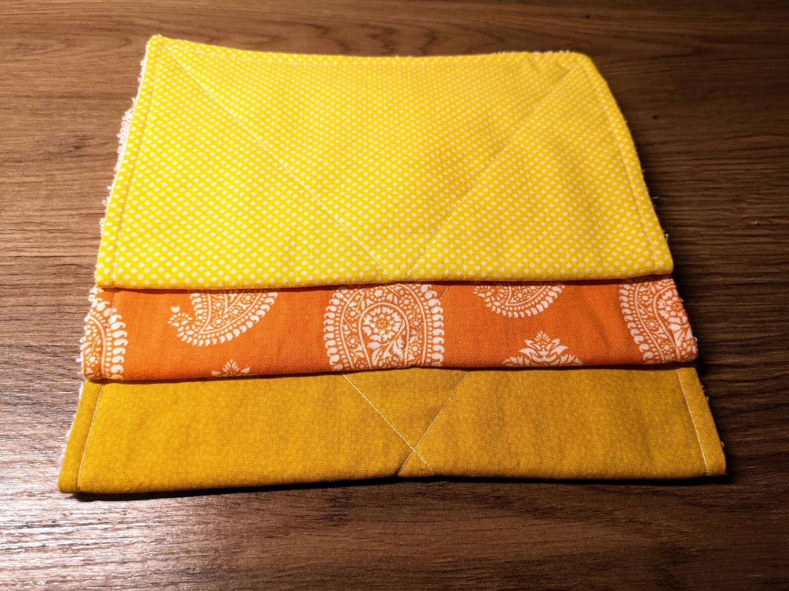 Dish cloths Unpaper towels handmade Flannel set of 3 Etsy