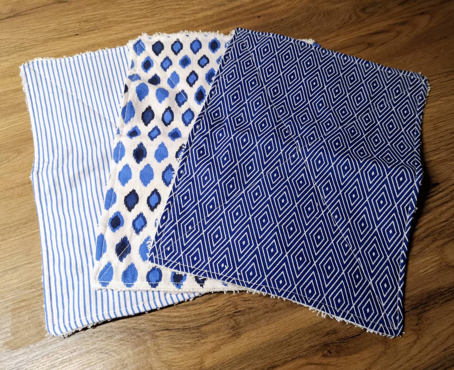 Dish cloths Unpaper towels handmade Flannel set of 3 Etsy