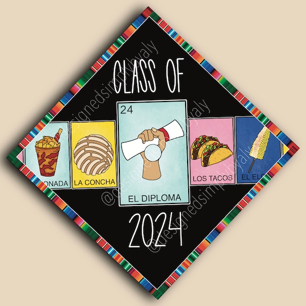 Loteria Graduation Cap Topper