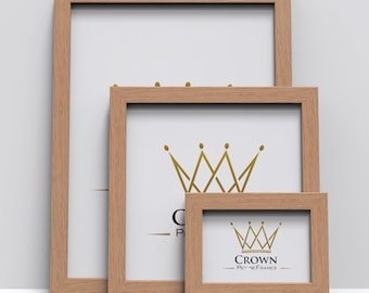 Oak Photo Frame: Small to Large Square & Rectangle Sizes
