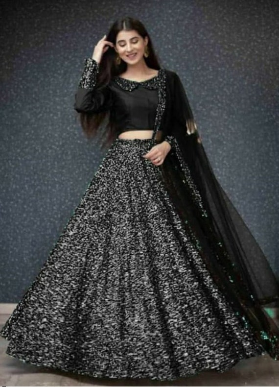 black indian dress for wedding
