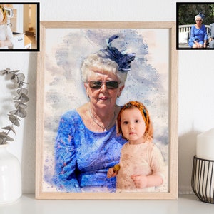 Combine photos, Merge pictures, Add person or people to photo, Add deceased loved one to photo, Custom family portrait, Mother's Day gift image 5