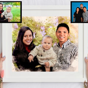 Combine photos, Merge pictures, Add person or people to photo, Add deceased loved one to photo, Custom family portrait, Mother's Day gift image 3