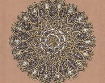 Ingewikkelde Spaghetti | Originele Mandala Kunst |