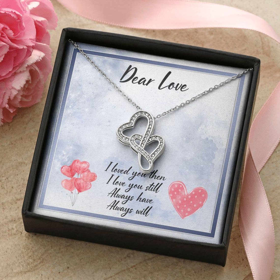 Valentine's Day Gift for Love Love Necklace for Etsy